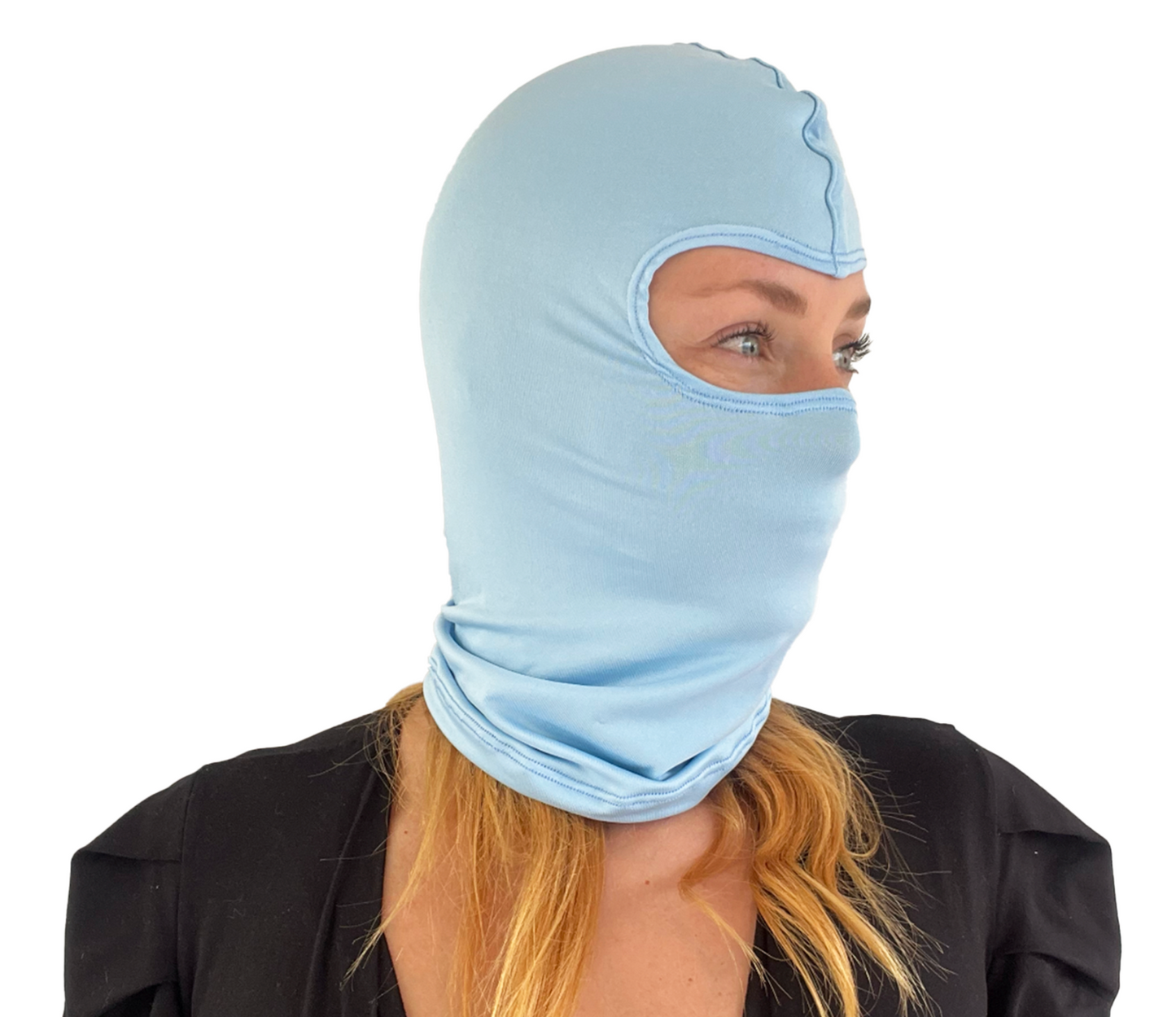 Balaclava Microfibra Unicolor Azul Claro
