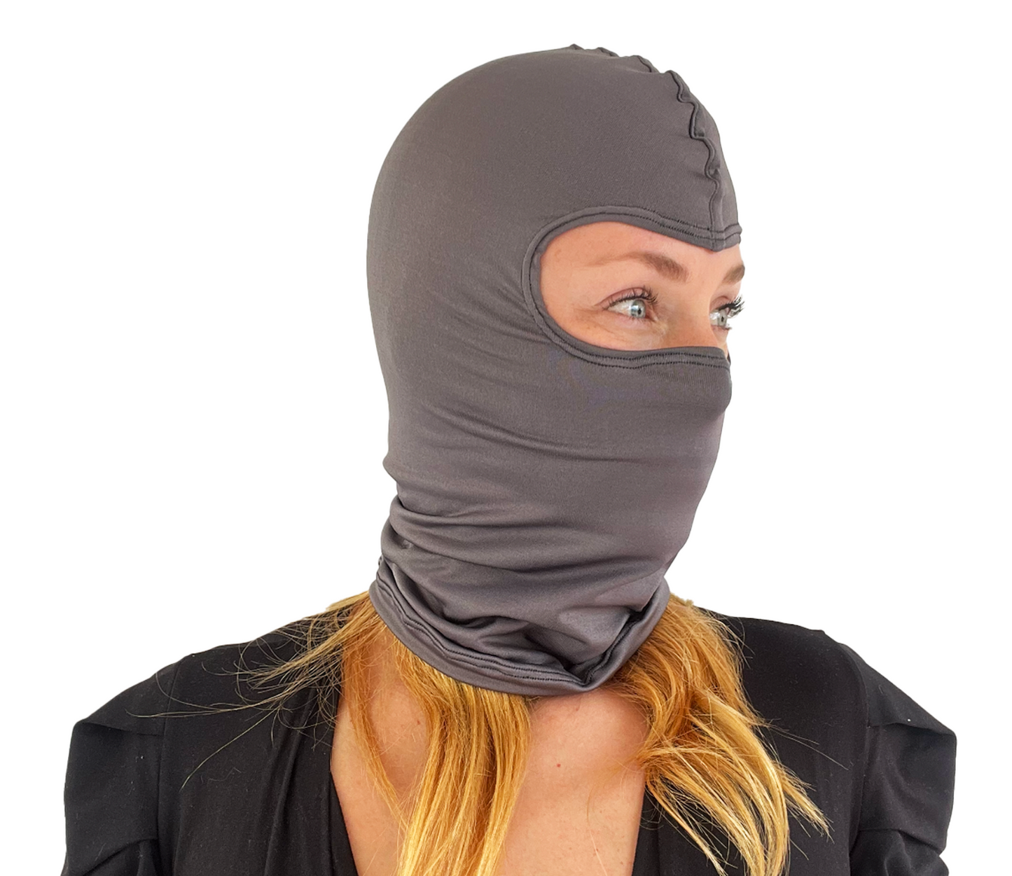 Balaclava Microfibra Unicolor Gris Oscuro