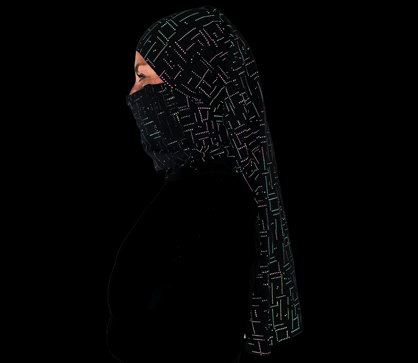 Doble Hijuepeta Luz Reflectivo 100cms Tetris Muticolor