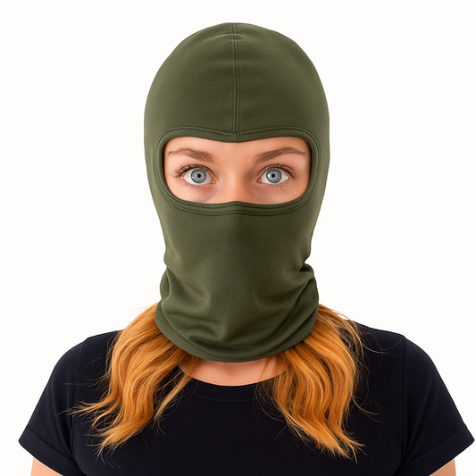 Balaclava Microfibra Unicolor Verde Oliva
