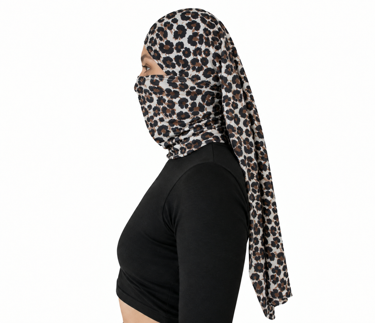 Doble Hijuepeta Microfibra Leopardo Marfil