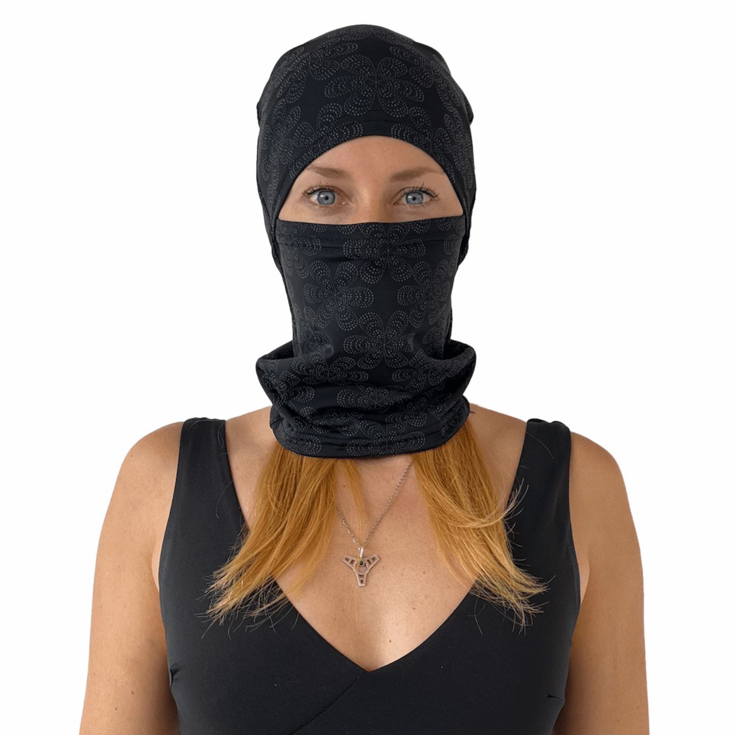 Balaclava Gato Luz Reflectivo Floral Multicolor - Pescuezo