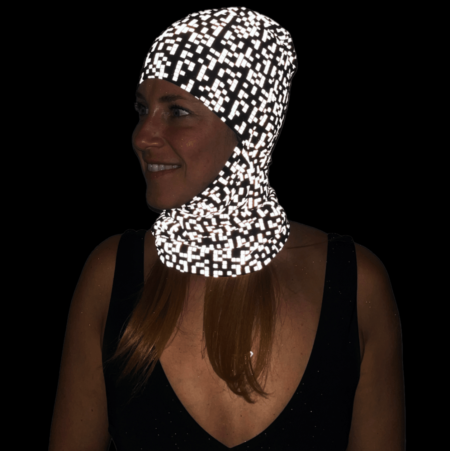 Balaclava Gato Luz Reflectivo Lego BYN - Pescuezo