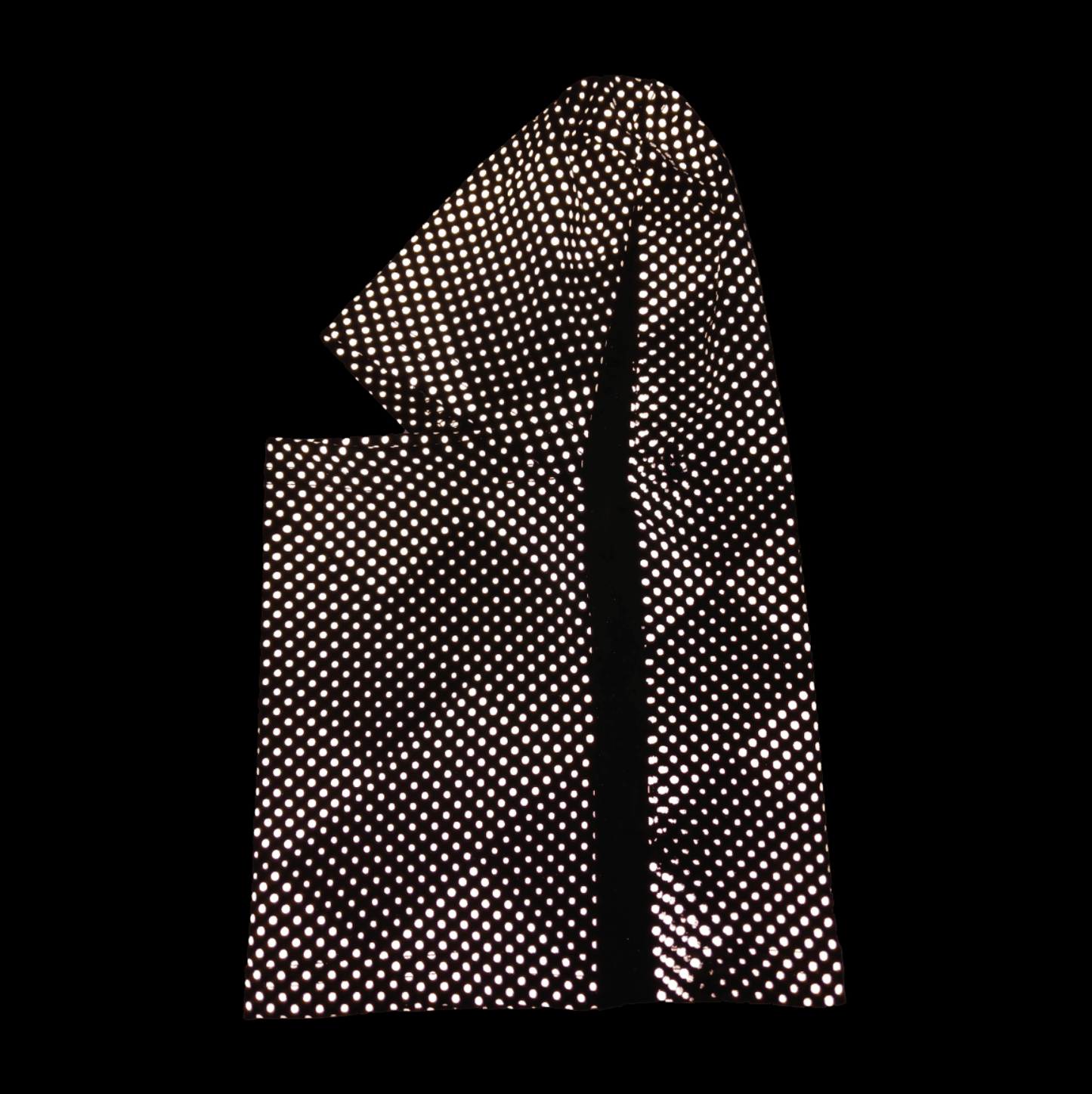 Balaclava Gato Luz Reflectivo Puntos BYN - Pescuezo