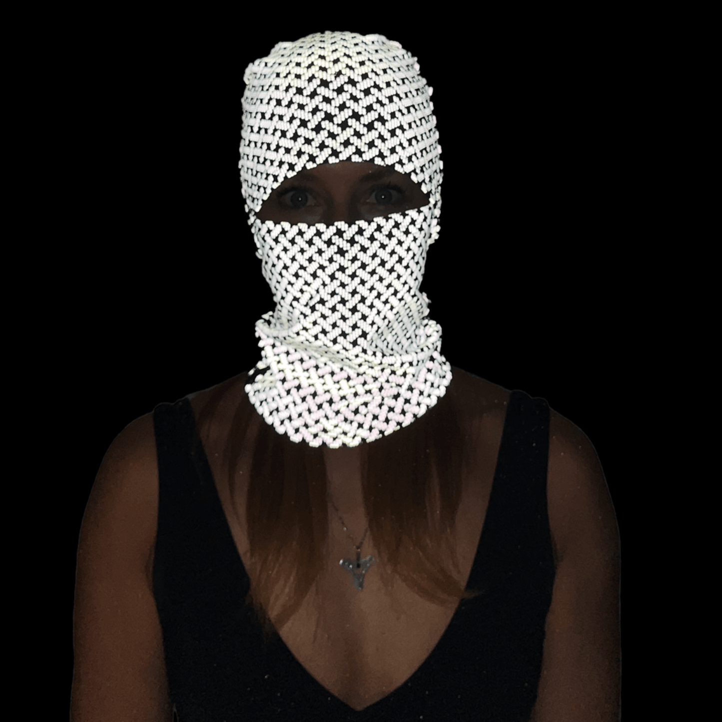 Balaclava Gato Luz Reflectivo Tornillo BYN - Pescuezo