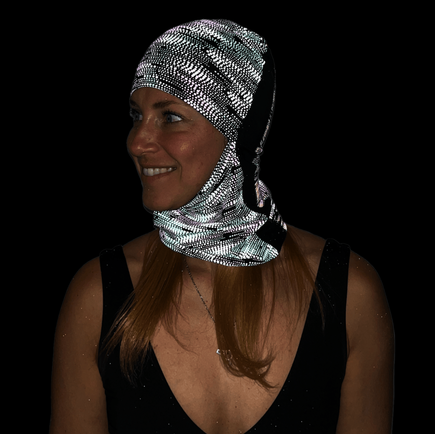 Balaclava Gato Luz Reflectivo Vibora Multicolor - Pescuezo