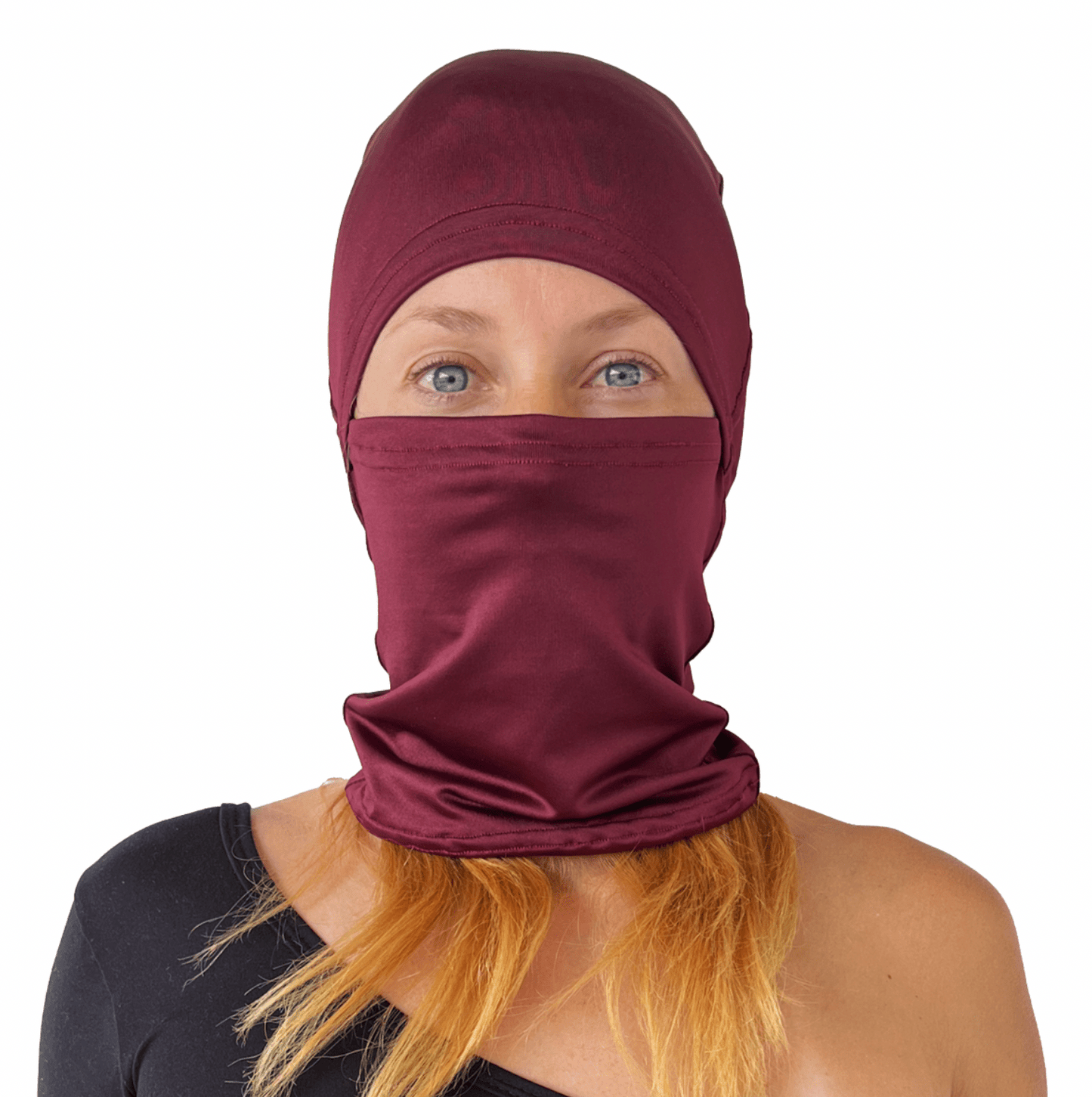 Balaclava Gato Unicolor Vino - Pescuezo