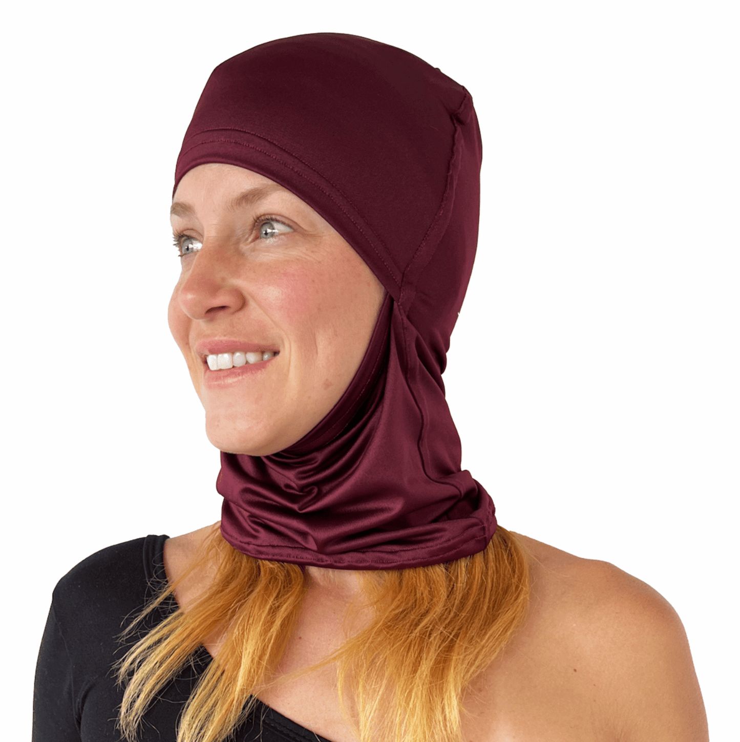 Balaclava Gato Unicolor Vino - Pescuezo