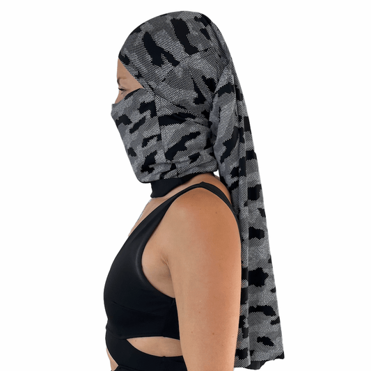 Doble Hijuepeta Luz Reflectivo 100cms Camo BYN - Pescuezo