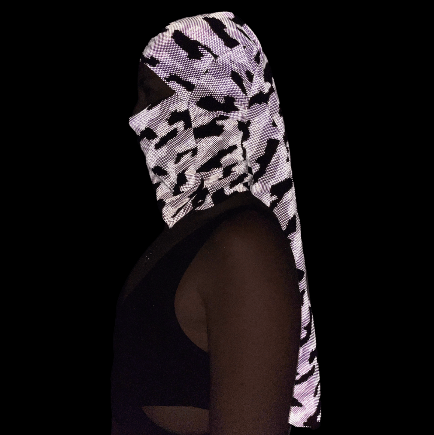 Doble Hijuepeta Luz Reflectivo 100cms Camo BYN - Pescuezo