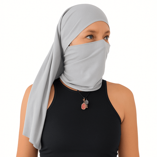 Doble Hijuepeta Microfibra Gris Claro 85 cms - Pescuezo