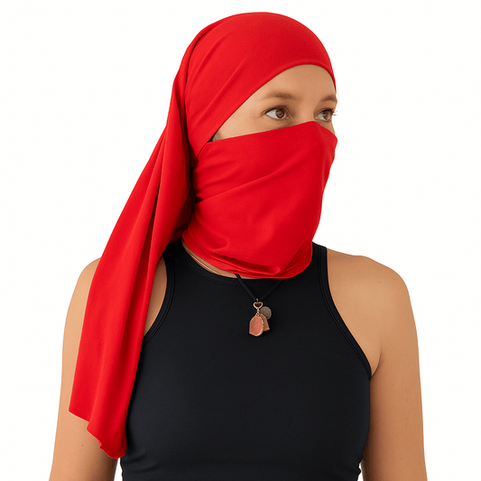 Doble Hijuepeta Microfibra Rojo - Pescuezo