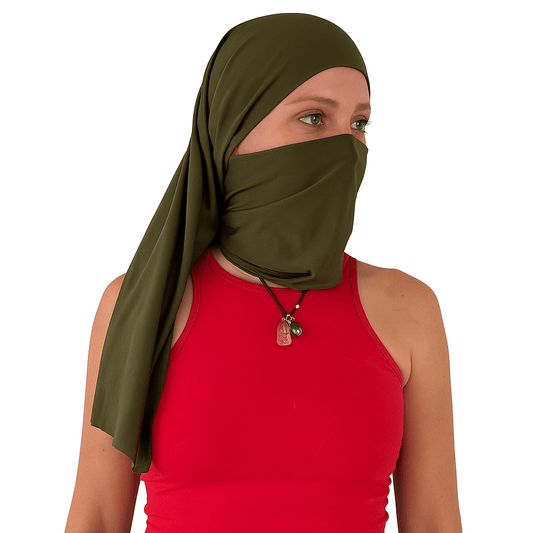 Doble Hijuepeta Microfibra Verde Oliva 100 cms - Pescuezo