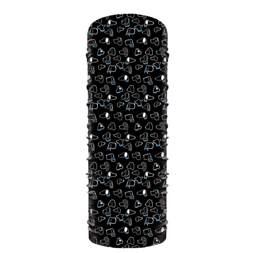 Microfibra Perros Negro - Pescuezo