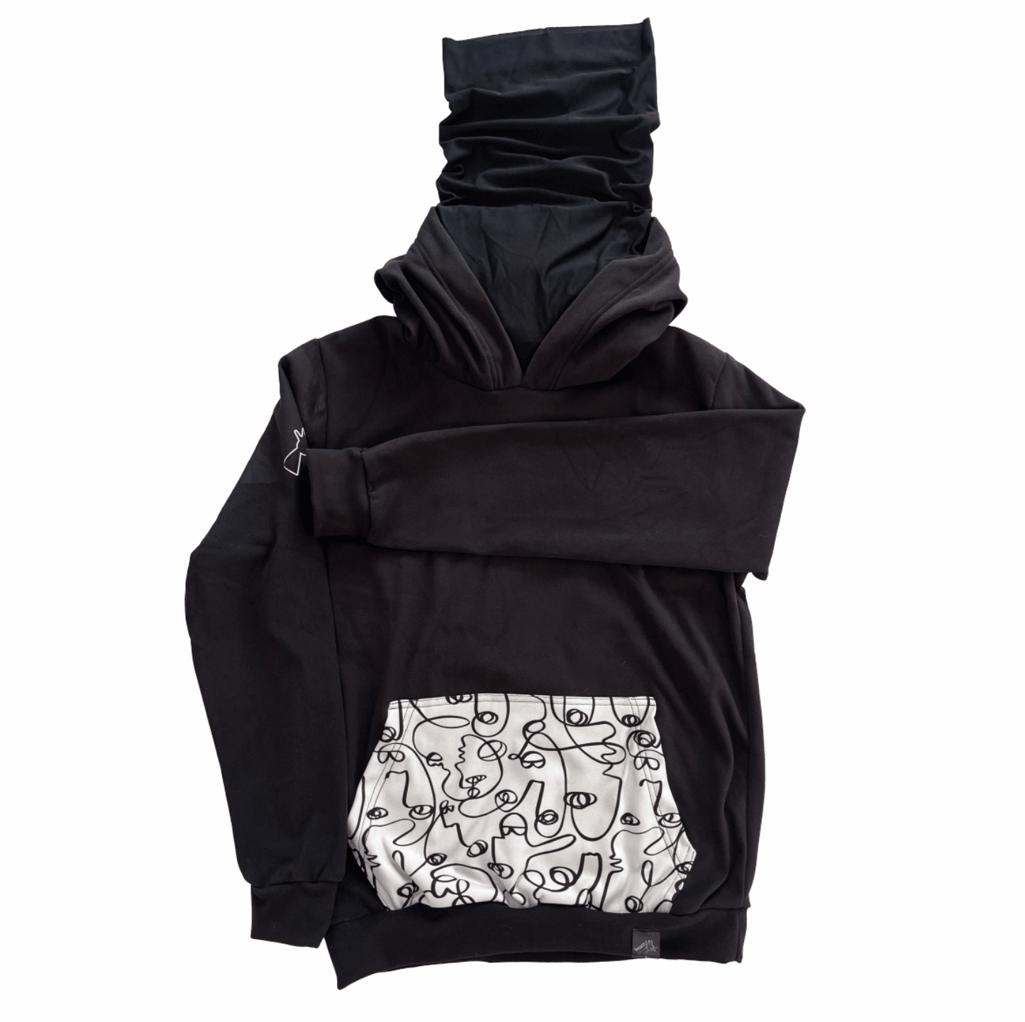 Pesjudi Térmico Doodle Negro Bolsillo Marfil - Pescuezo