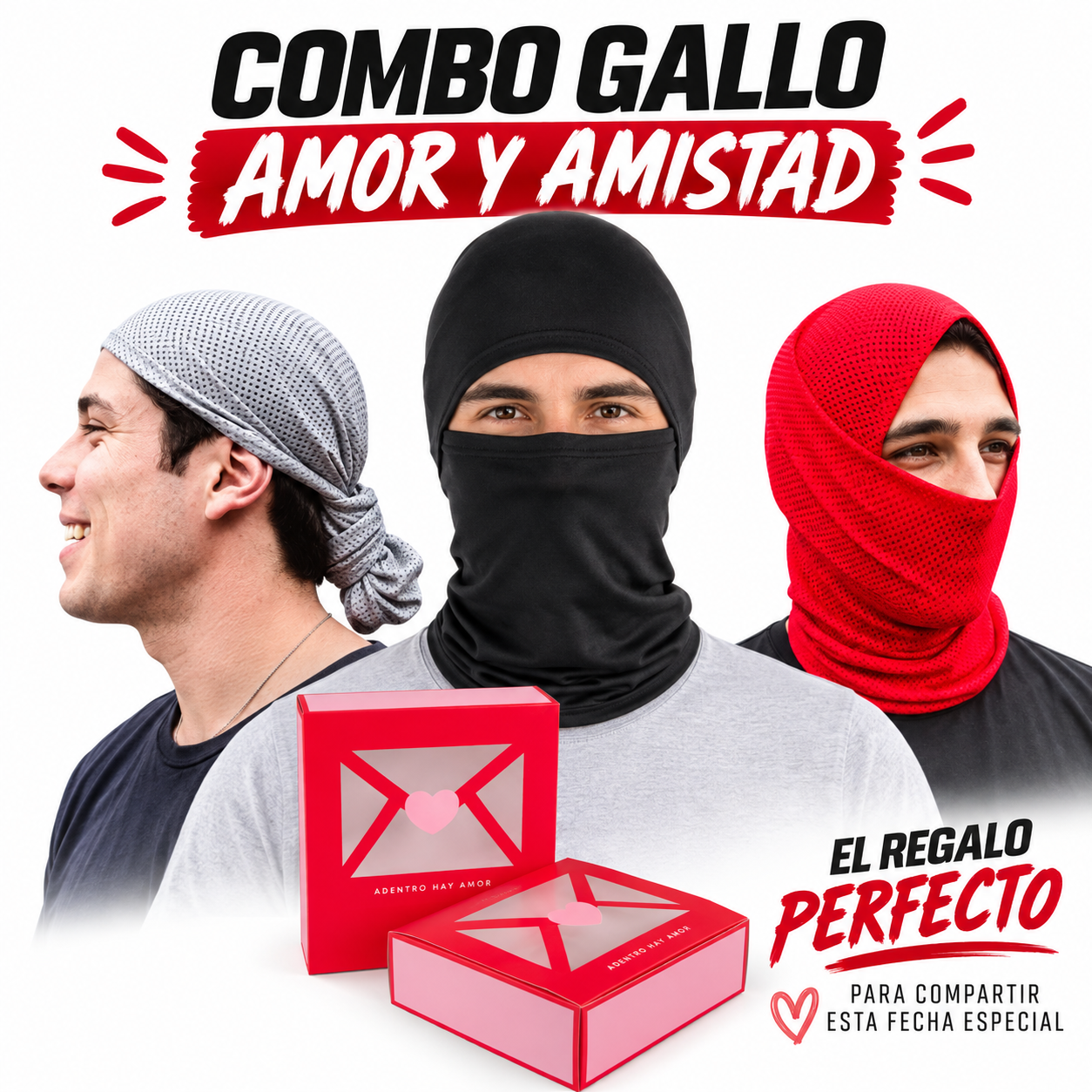 Combo Gallo Amor y Amistad