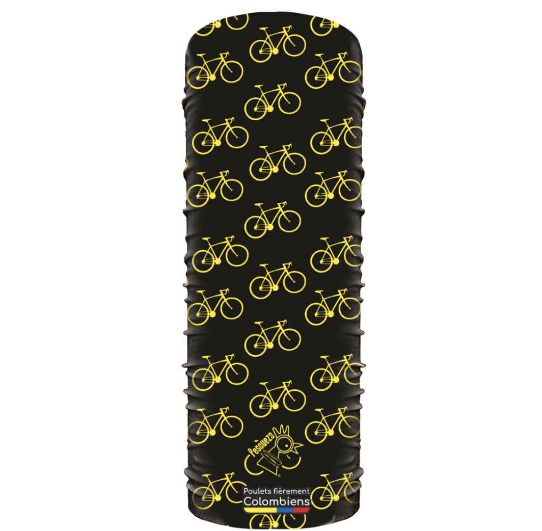 Microfibra Bici Vueltas Negro Pescuezo Microfibra Pescuezo