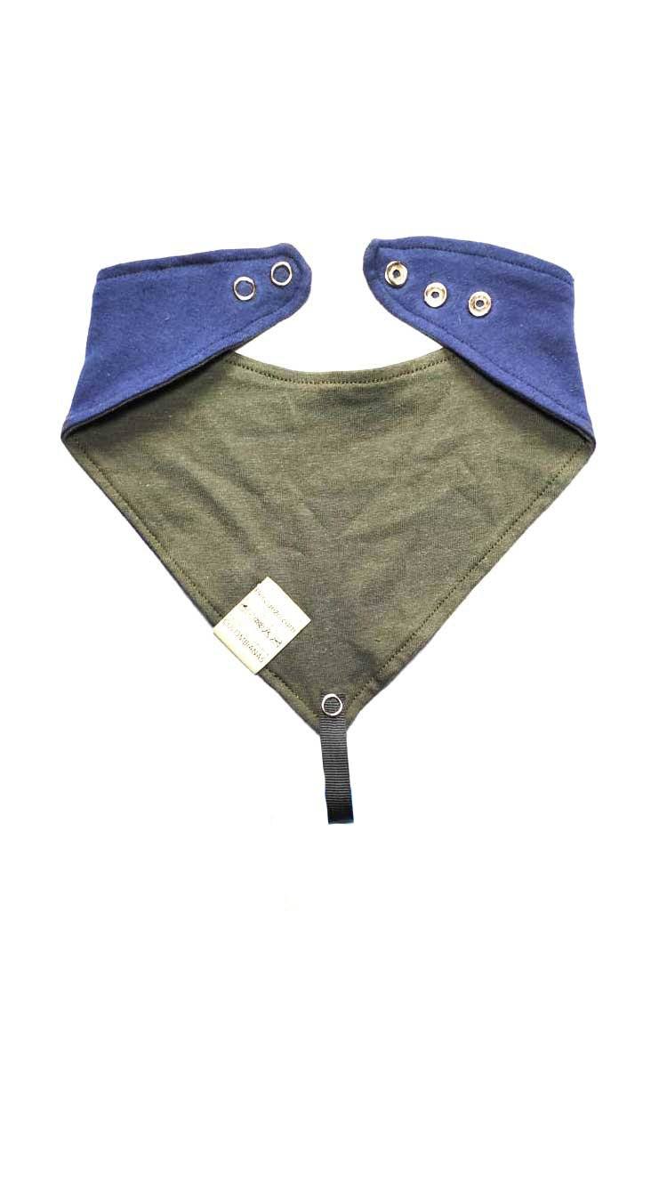 Babas Azul Oliva Broches Pescuezo