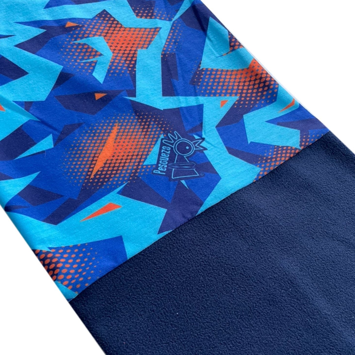 Bipolar Microfibra Roto Azul - Pescuezo