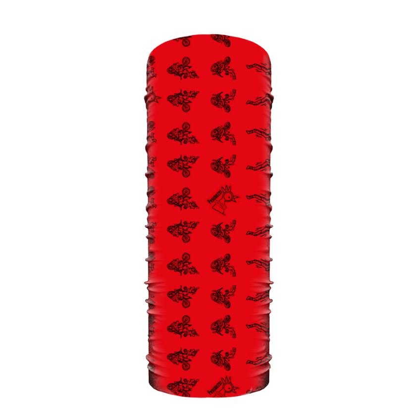 Microfibra Motocross Rojo - Pescuezo