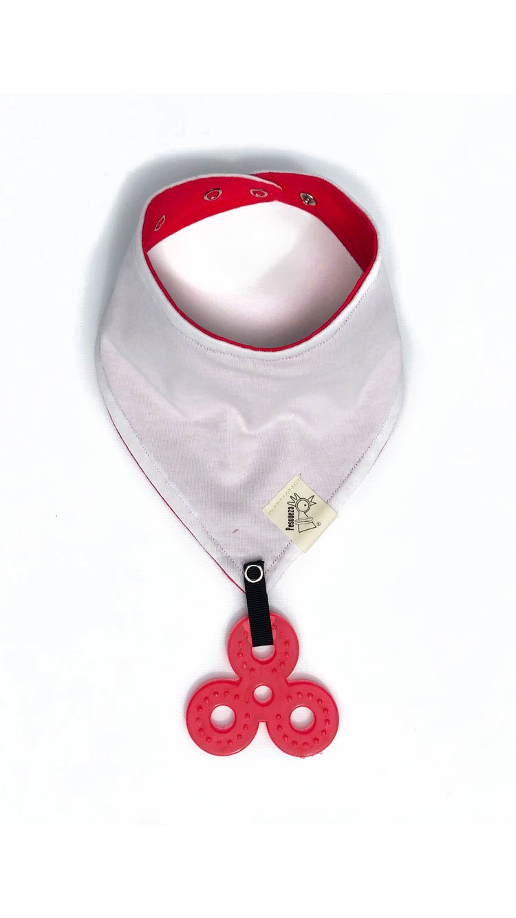 Babas Rojo Blanco Broches Pescuezo