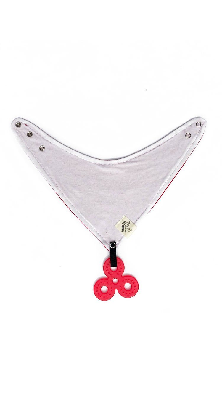 Babas Rojo Blanco Broches Pescuezo