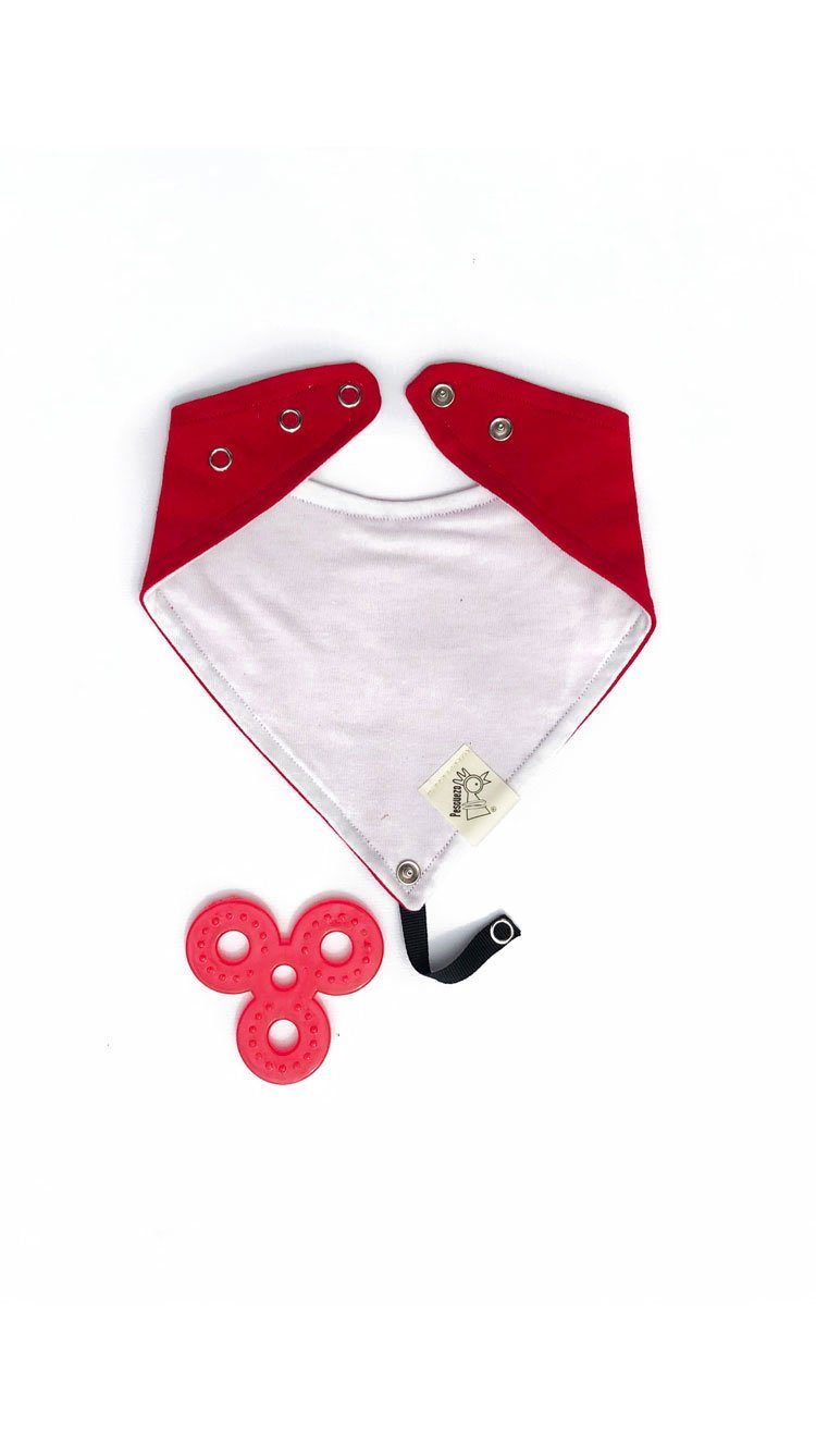 Babas Rojo Blanco Broches Pescuezo