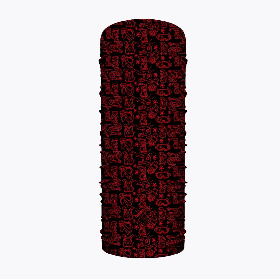 Microfibra Moto Patron Rojo Pescuezo Microfibra Pescuezo