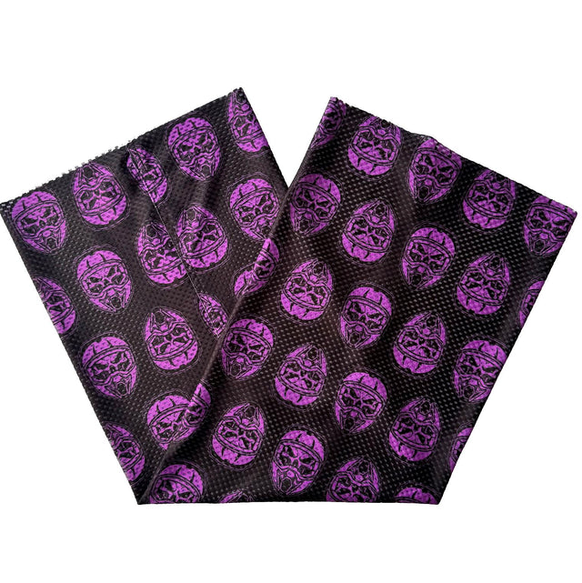 Peta Moto Skull Morado Pescuezo Peta Pescuezo