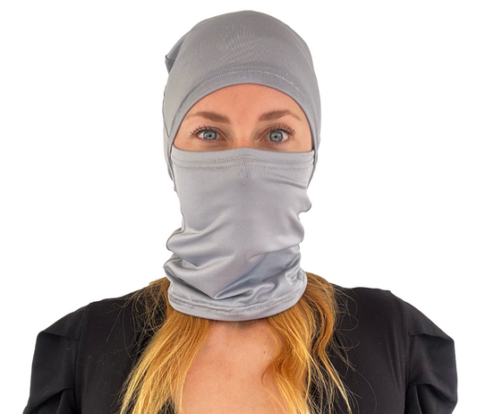 Balaclava Gato Unicolor Gris Claro