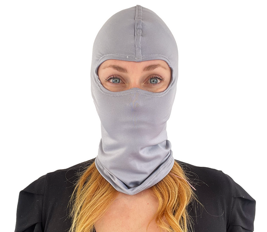 Balaclava Microfibra Unicolor Gris Claro