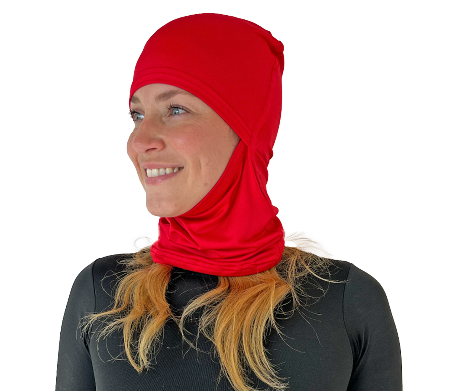 Balaclava Gato Unicolor Rojo