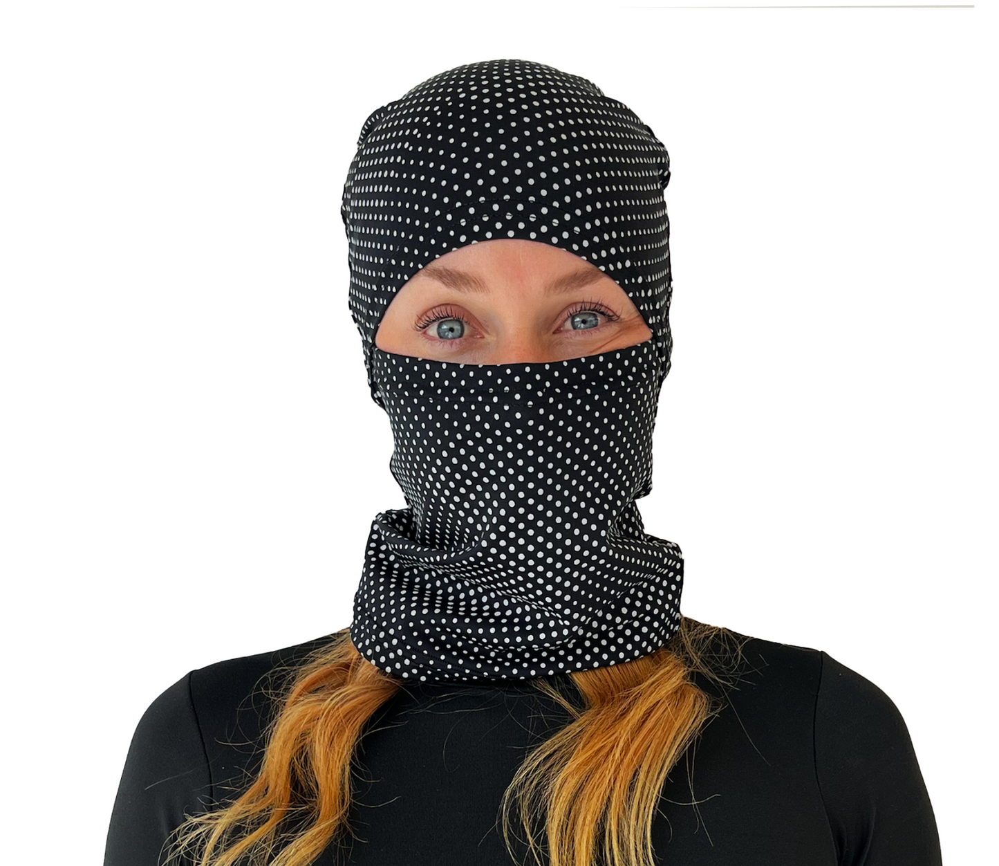 Balaclava Gato Luz Reflectivo Puntos BYN