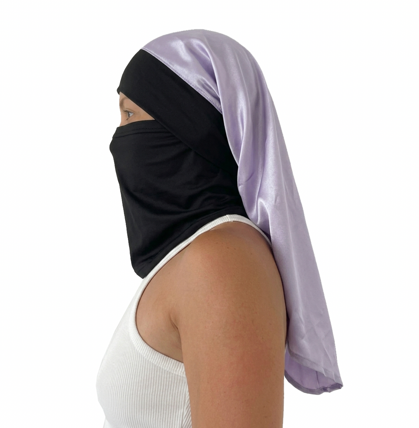 Pescuezo Doble Hijuepeta Satín Morado 50 cms