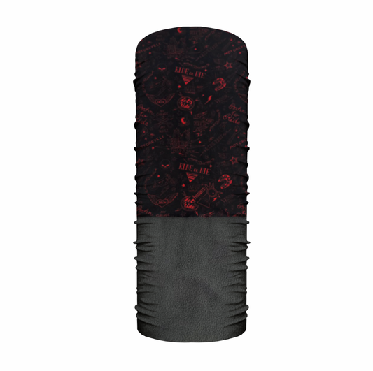 Bipolar Microfibra Tatoo Moto Rojo Gris