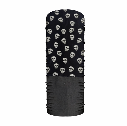 Bipolar Microfibra Calaveritas Negro/Gris