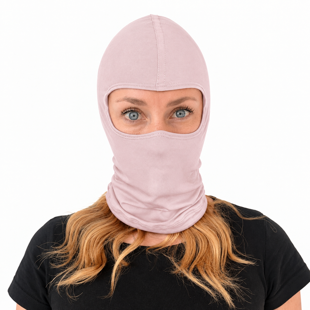 Balaclava Microfibra Unicolor Rosa Pálido
