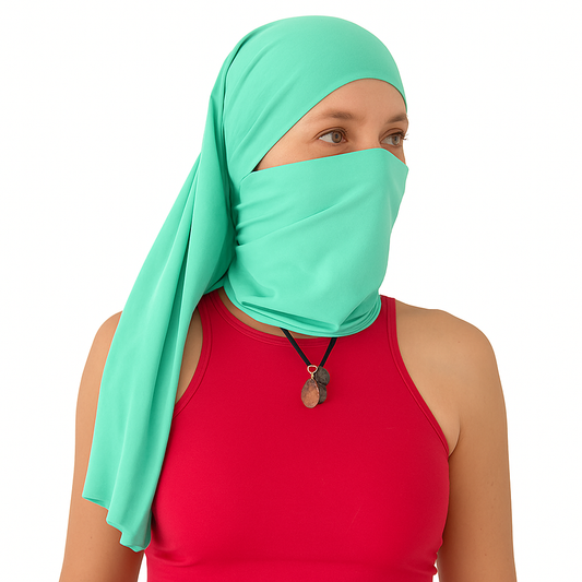 Doble Hijuepeta Microfibra Verde Menta 100 cms