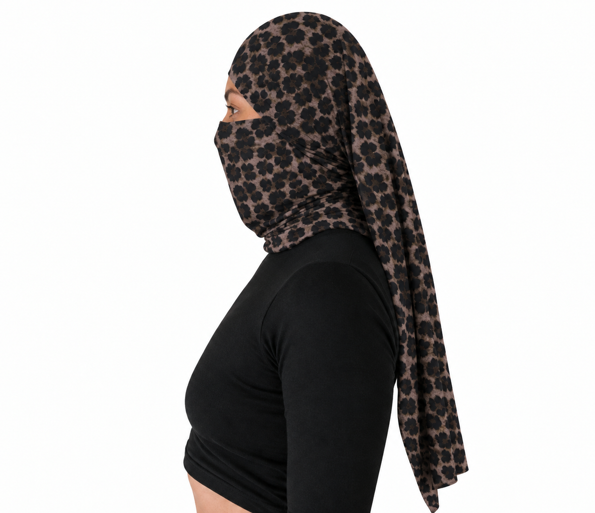Doble Hijuepeta Microfibra Leopardo Café