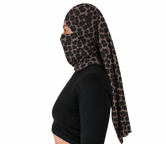 Doble Hijuepeta Microfibra Leopardo Café