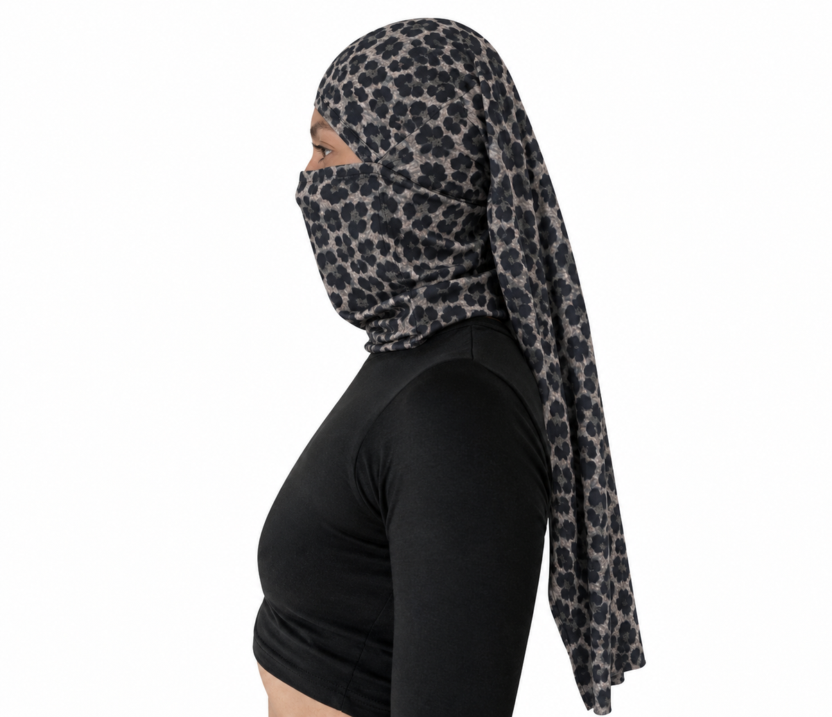Doble Hijuepeta Microfibra Leopardo Gris