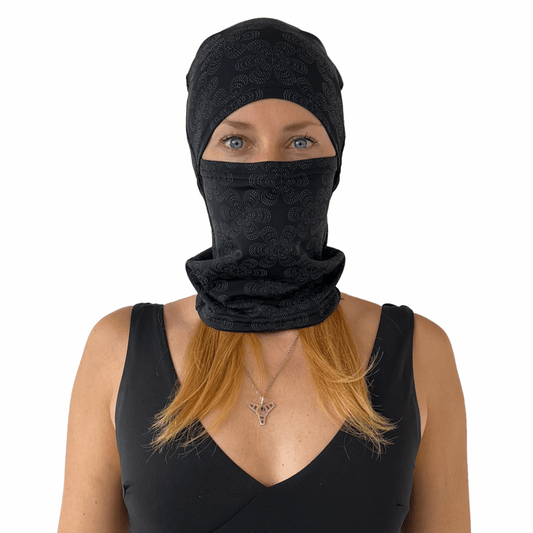 Balaclava Gato Luz Reflectivo Floral Multicolor - Pescuezo