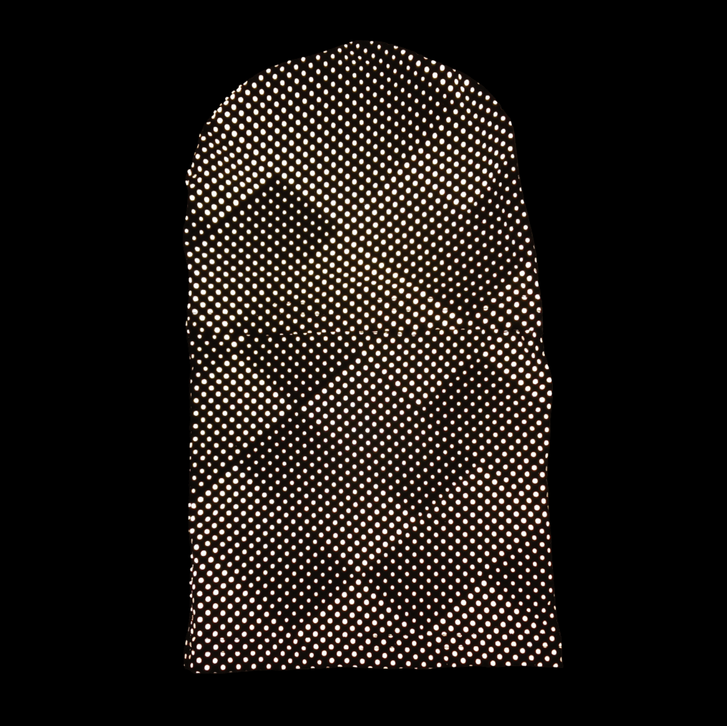 Balaclava Gato Luz Reflectivo Puntos BYN - Pescuezo