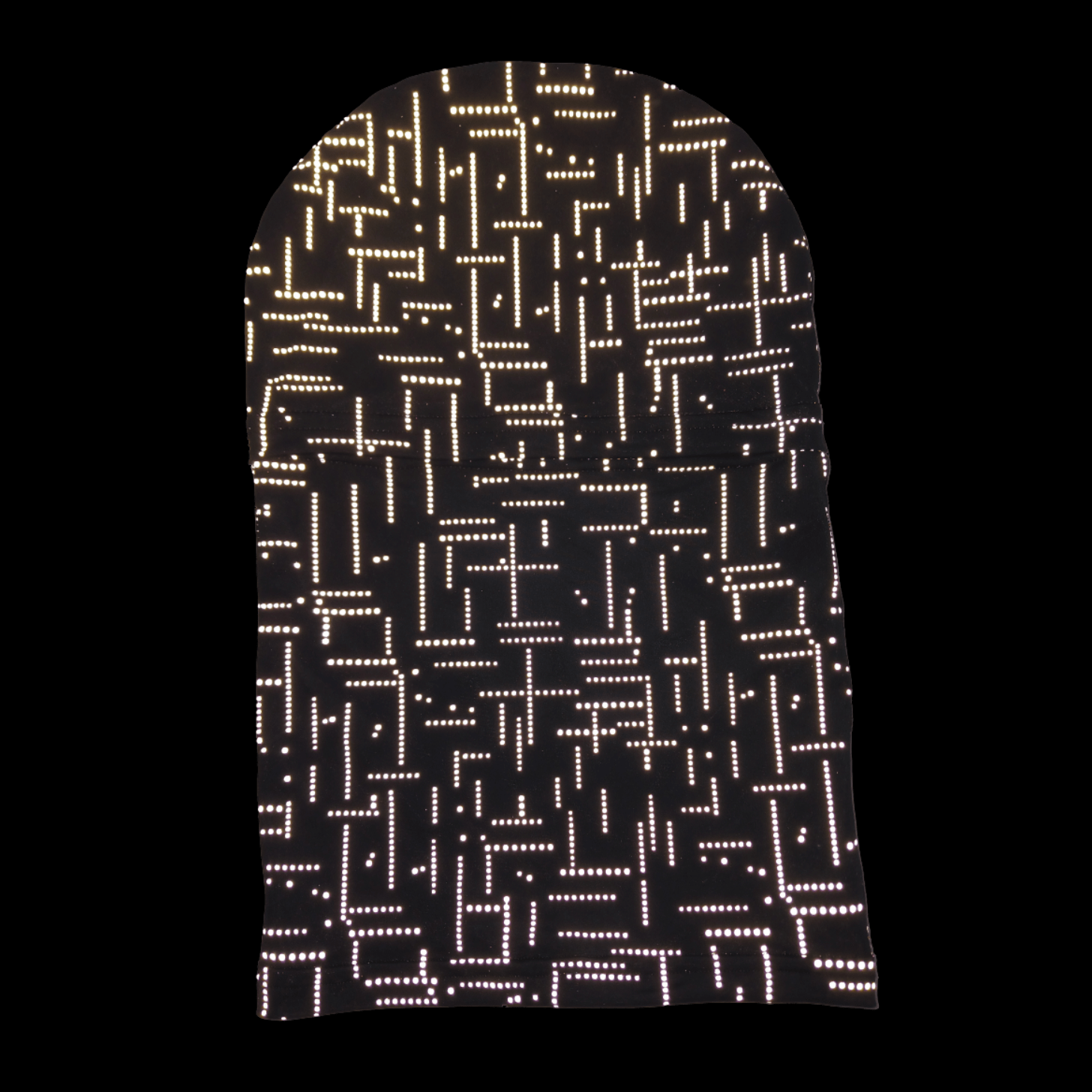 Balaclava Gato Luz Reflectivo Tetris BYN - Pescuezo