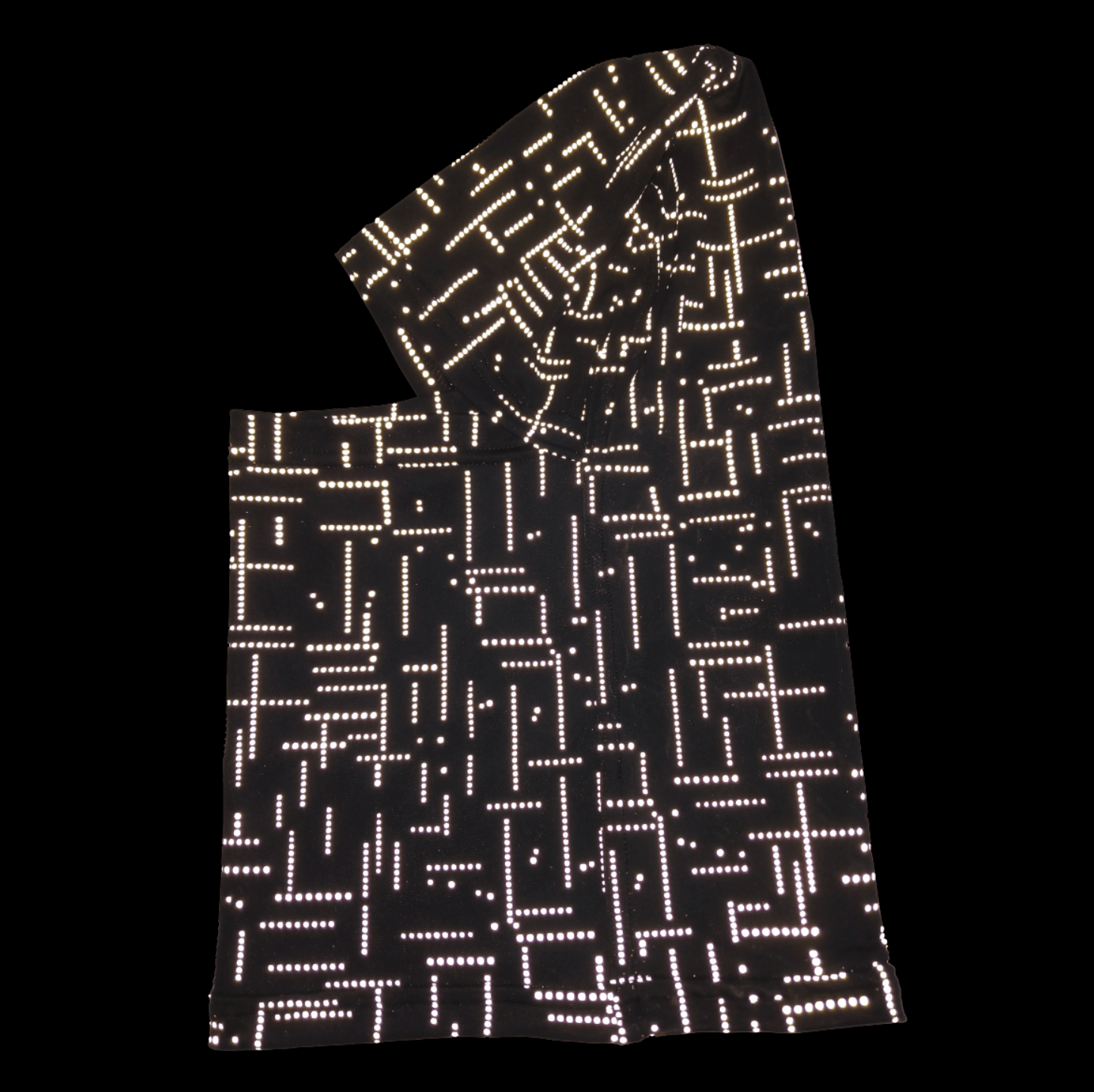 Balaclava Gato Luz Reflectivo Tetris BYN - Pescuezo