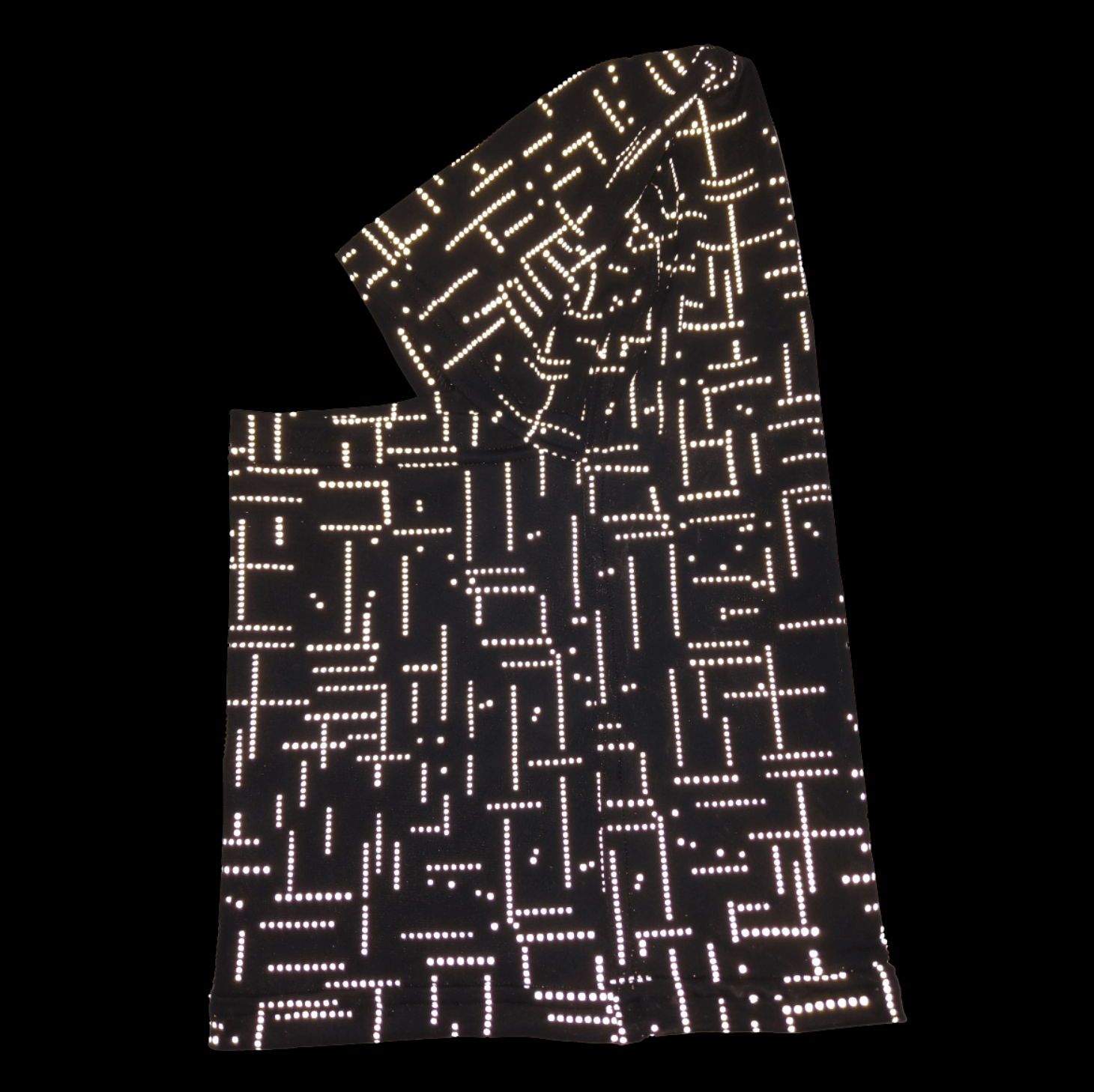 Balaclava Gato Luz Reflectivo Tetris BYN - Pescuezo