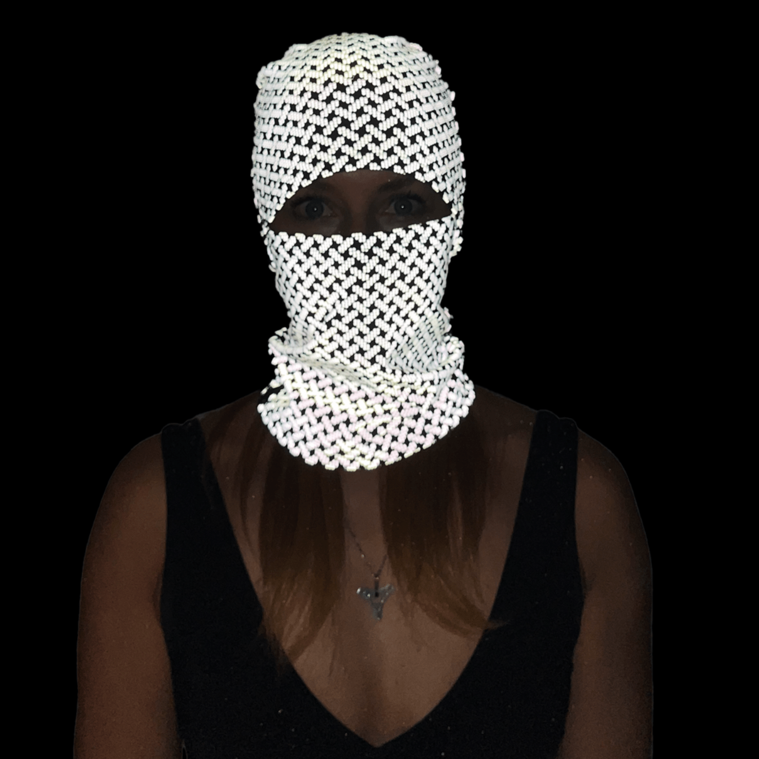 Balaclava Gato Luz Reflectivo Tornillo BYN - Pescuezo