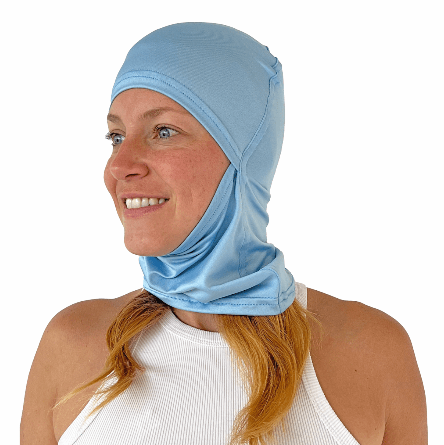 Balaclava Gato Unicolor Azul Bebe - Pescuezo