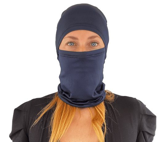 Balaclava Gato Unicolor Azul Oscuro - Pescuezo