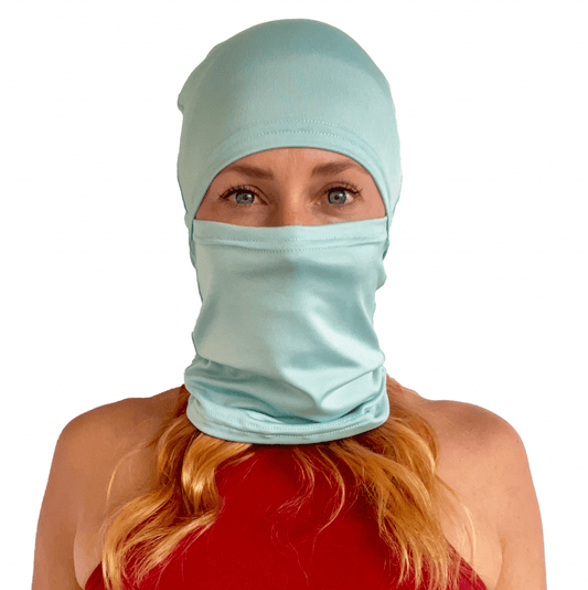 Balaclava Gato Unicolor Menta - Pescuezo